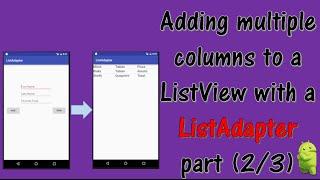 Adding multiple columns to your ListView (part 2/3)