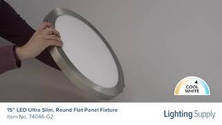 FEIT Electric 15” LED Ultra Slim, Round Flat Panel Fixture (74046-G2)