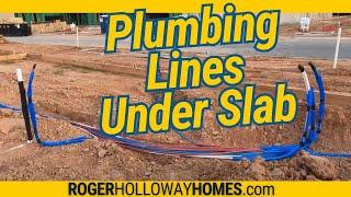 How A Mono Slab House is Built with Plumbing Lines Under the Concrete Slab