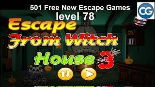 [Walkthrough] 501 Free New Escape Games level 78 - Escape from witch house 3 - Complete Game