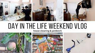 WEEKEND VLOG DAY IN THE LIFE // house cleaning & yard work // Jessica Tull