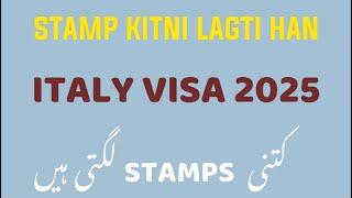 Kitni Stamps lagti hy Jb Visa Ki file Embassy jati hy | Paper Checking and Itlay File Preparation |