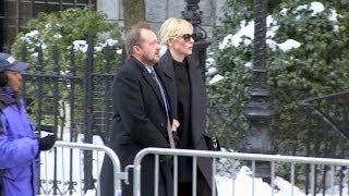 Cate Blanchett and Andrew Upton at Philip Seymour Hoffman Funeral service in New York