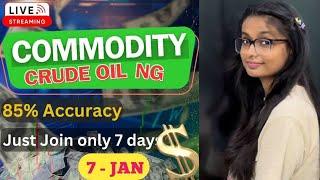 7 JAN | MCX Live Trading | Crude Oil Live Trading  | Commodity Trading Live Stock Market Live #mcx