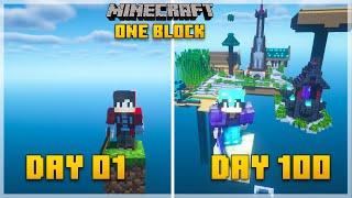 I Survived 100 Days on ONE BLOCK Minecraft ( Hindi ) | Samcraft Hindi