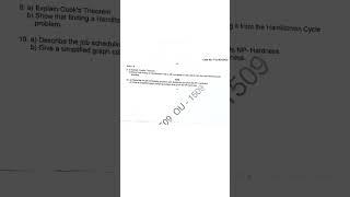 OU MCA Sem2 2024 Design And Analysis of Algorithms