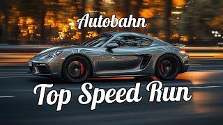 Top Speed Run on A5 Autobahn | Porsche 718 Cayman GTS 4.0 | 286 KPH