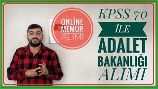 ADALET BAKANLIĞI ALIMI - KPSS 70 PUANLA ADLİ TIP KURUMU ALIMI (ONLİNE MMEUR ALIMI)