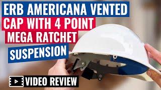 ERB Americana Vented Cap with 4 Point Mega Ratchet Suspension Video Review