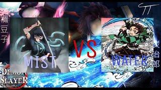 Mist Breathing V.S Water Breathing 1v1 On Roblox Demon Slayer RPG 2 | Water/Mist Showcase