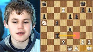 Young Magnus Plays a Tal Move