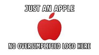 Just an Apple, no oversimplified logo here...