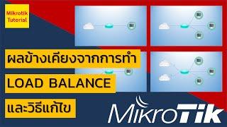 ผลข้างเคียงจากการใช้ Load Balance และวิธีแก้ไข ของ Mikrotik