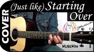 (JUST LIKE) STARTING OVER - John Lennon  / GUITAR Cover / MusikMan N°065