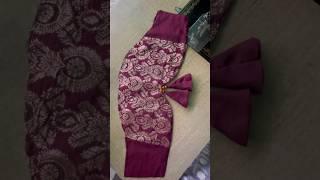 Beautiful sleeve design cutting and stitching #shorts #blousedesign #blouse #shortvideo #fashion