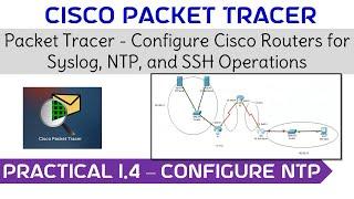 Practical 1.4 - Configure NTP #cisco #ciscopackettracer #network #ntp