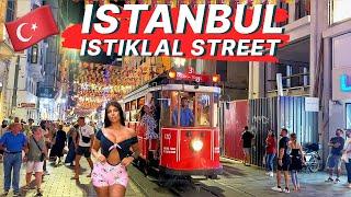 THE MOST TOURISTIC STREET IN ISTANBUL TURKEY- ISTIKLAL STREET ISTANBUL-4K WALKING TOUR