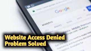 How to Fix Website You Don't Have Permission to Access This Server Problem Solved