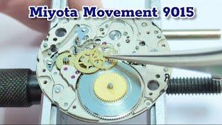 how to service Automatic miyota movement 9015 Assembly and disassembly Tutorial #automatic