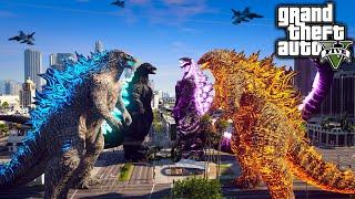 Nuclear Godzilla, Shin Godzilla Vs Atomic Godzilla, Heisei Godzilla  ( GTA V Mods )