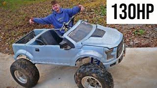 Rebuilding my sisters F150 powerwheels with 130hp and beefy suspension!