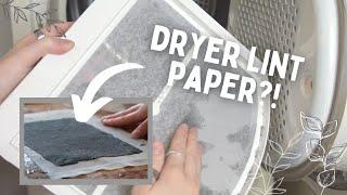 Making a journal from DRYER LINT | Will it paper #2