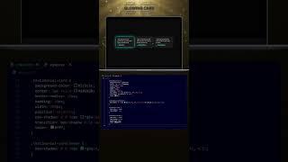 Glowing Card Using HTML CSS JavaScript | CodeWithBismillah