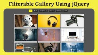 Responsive Filterable Image Gallery using HTML, CSS and jQuery | Portfolio Filter Gallery