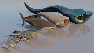 Greatest 3D Size Comparison of 100 Sea Monsters: Bloop vs El Gran Maja