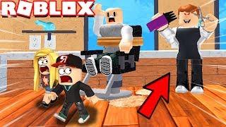 ROBLOX - FRYZJER CHCE NAS OBCIĄĆ NA ŁYSO!  (Roblox Obby) | Vito vs Bella