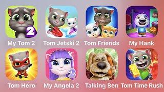 My Tom 2, Tom Jetski 2, Tom Friends, My Hank, Tom Hero, My Angela 2, Talking Ben, Tom Time Rush