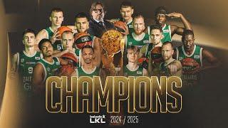 Žalgiris wins the league! | On court celebration
