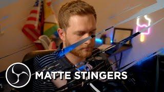 How to Use Matte Stinger Transitions in OBSV27