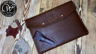 Папка для документов / Leather folder for documents from #wildleathercraft