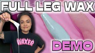 Full Leg Waxing Demo | How to Get the Best Results with Hard Wax