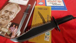 Jimmy Lile  Book , flyers , catalogues  & knife 