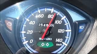 Suzuki Address 110 acceleration 0 - 105 km / h