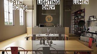 UNREAL ENGINE 5 - Realistic architectural Design Lumen-Path tracer