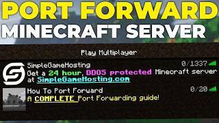 How To Port Forward Minecraft Server (2024)