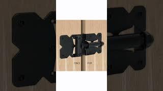Self-Closing Gate Hinges, Heavy Duty Door Hinges for Wooden/Vinyl/PVC Fences, 90 Degree Adjustable