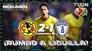 Resumen y goles | América 2-1 Pachuca | Liga Mx -AP2024 - J16 | TUDN