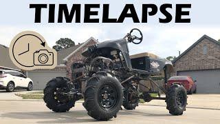 Timelapse - 700 cc Golf Cart Adjustable Shock Mount Build | Bare Metal Fabrication