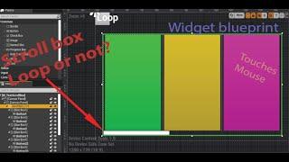 Unreal Scroll box loop or not from mouse inputs and mobile touches