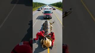 Polar Bear in Danger, Anaconda Strangling