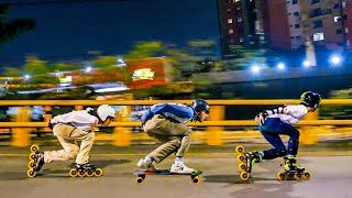 Longboarder vs Roller Bladers - Who's Faster?