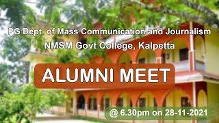 Alumni Meet: PG Dept of Mass Communication and Journalism