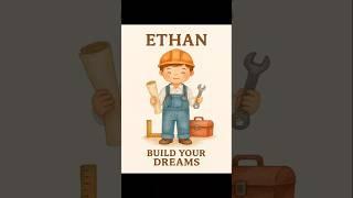 ‍️ “Build Your Dreams” – inspire your little engineer!Custom name printable for future builders.