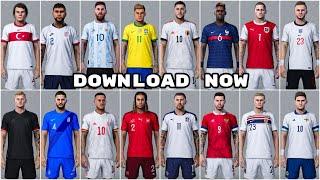 PES 2020 National Teams Euro 2021 Kits Update Download