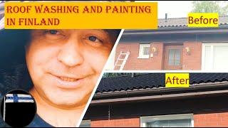 Roof cleaning and painting in Finland || Roof washing in Finland || How to clean Roof in Finland?