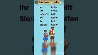 helfen conjugation  #WayOfLearningGerman